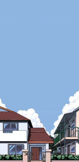 [2436x1125]像素 插图 风景 蓝天（取自微博：Wallpaper收藏家） 苹果手机动漫壁纸图片