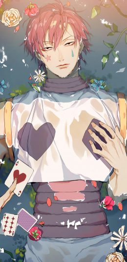 [2436x1125]全职猎人 漫画 西索 苹果手机动漫壁纸图片