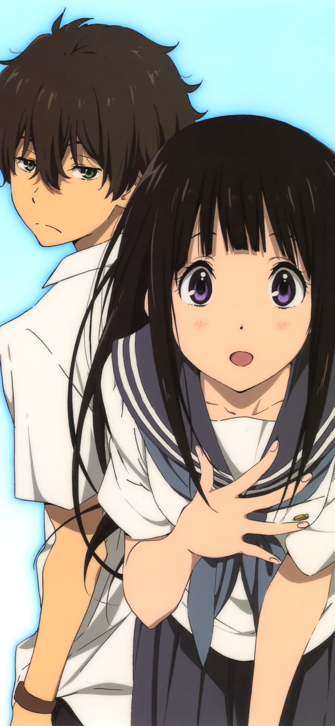 [2436×1125]冰菓 日本 动画 千反田爱瑠 折木奉太郎 漫画 苹果手机动漫壁纸图片