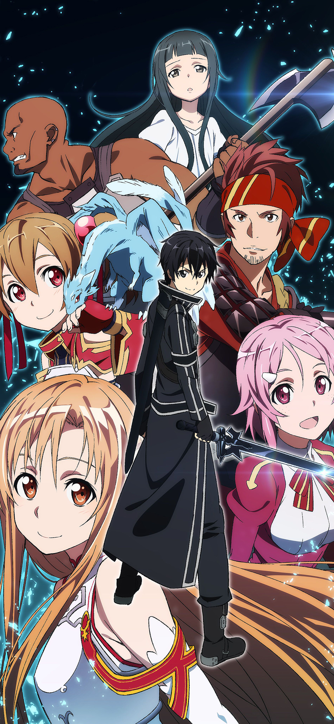 [2436×1125]刀剑神域 动画 漫画 苹果手机动漫壁纸图片