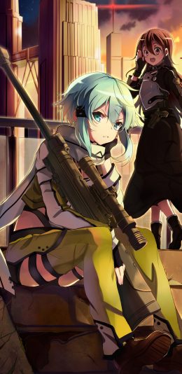 [2436x1125]刀剑神域 漫画 动画 二次元 苹果手机动漫壁纸图片