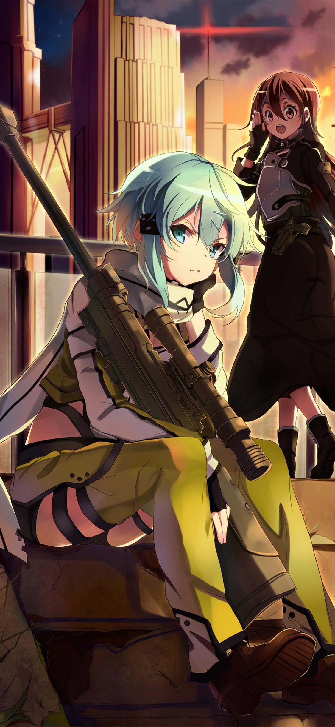 [2436×1125]刀剑神域 漫画 动画 二次元 苹果手机动漫壁纸图片