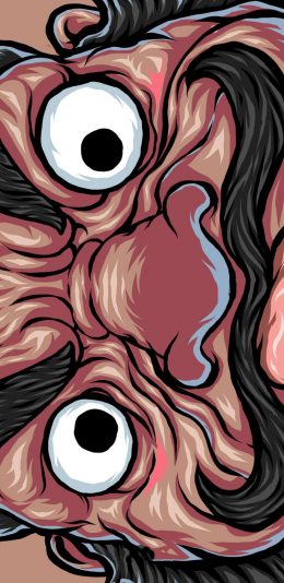 [2436x1125]创意 张飞 品牌 国潮 东来也 苹果手机动漫壁纸图片