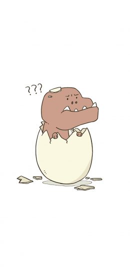 [2436x1125]创意 简笔画 ？ 小恐龙 苹果手机动漫壁纸图片