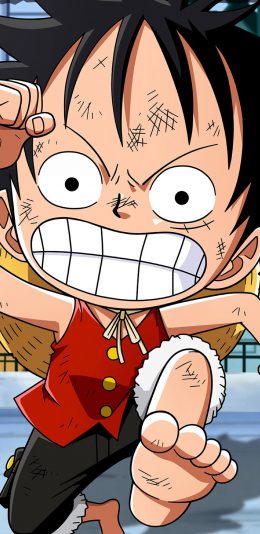 [2436x1125]动漫 卡通 创意 海贼王 路飞 苹果手机动漫壁纸图片