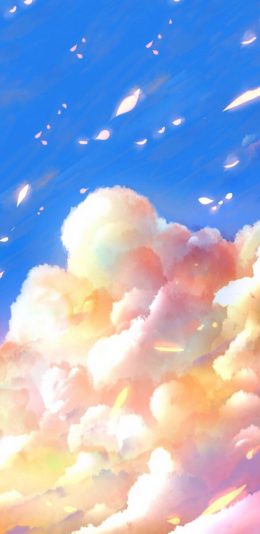 [2436x1125]动漫 场景 天空 梦幻 苹果手机动漫壁纸图片