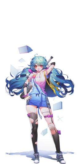 [2436x1125]动漫 少女 二次元 剑客 苹果手机动漫壁纸图片