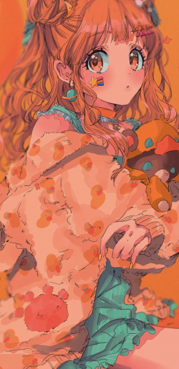 [2436x1125]动漫 少女 二次元 甜美 苹果手机动漫壁纸图片