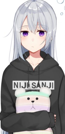 [2436x1125]动漫 少女 二次元 画师：じぇの 苹果手机动漫壁纸图片