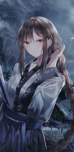 [2436x1125]动漫 少女 古风 二次元 苹果手机动漫壁纸图片