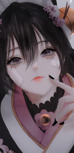 [2436x1125]动漫 少女 插图 画师：Aoi Ogata 苹果手机动漫壁纸图片