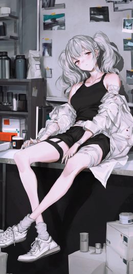 [2436x1125]动漫 少女 日系 潮流 苹果手机动漫壁纸图片