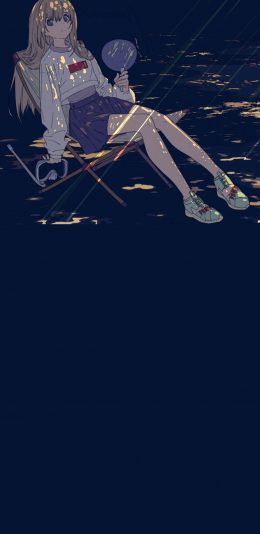 [2436x1125]动漫 少女 日系 阳光 苹果手机动漫壁纸图片