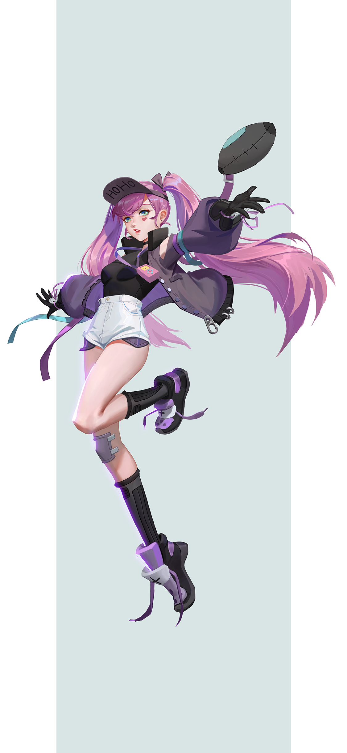 [2436×1125]动漫 少女 橄榄球 二次元 苹果手机动漫壁纸图片