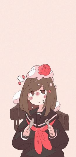 [2436x1125]动漫 少女 水手服 二次元 可爱 苹果手机动漫壁纸图片