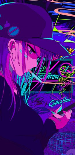 [2436x1125]动漫 少女 潮流 二次元 苹果手机动漫壁纸图片