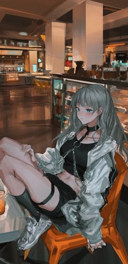 [2436x1125]动漫 少女 潮流 作者_LM7_ 苹果手机动漫壁纸图片