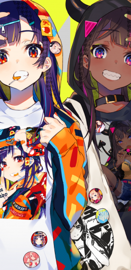 [2436x1125]动漫 少女 潮流 日系 苹果手机动漫壁纸图片