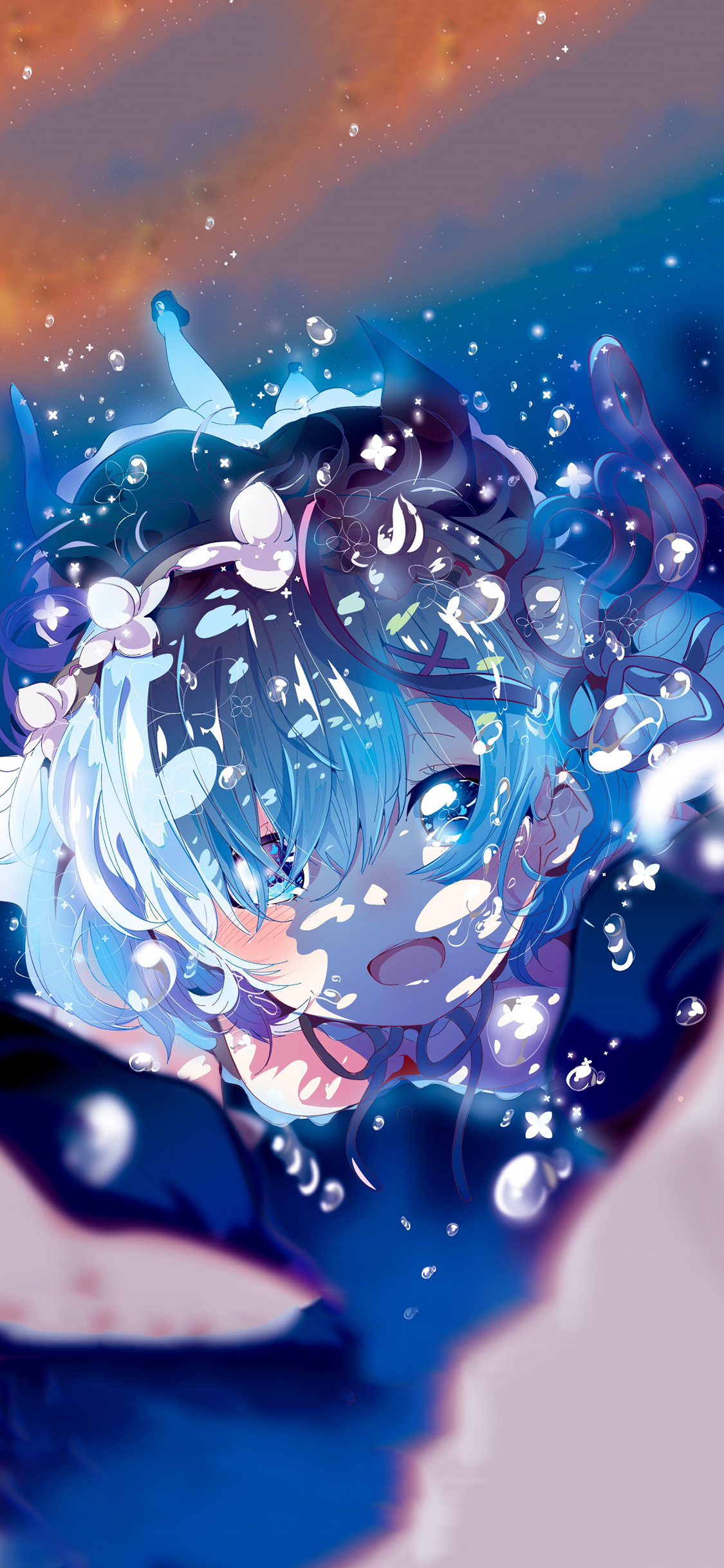 [2436×1125]动漫 少女 萝莉 梦幻 苹果手机动漫壁纸图片