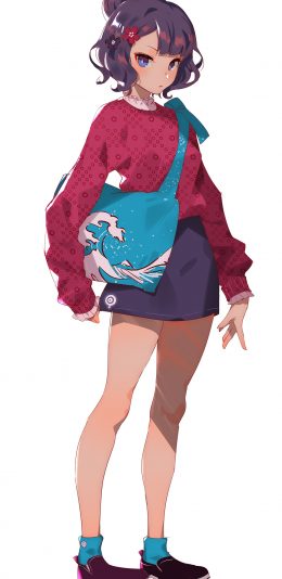 [2436x1125]动漫 少女 萝莉 甜美 苹果手机动漫壁纸图片