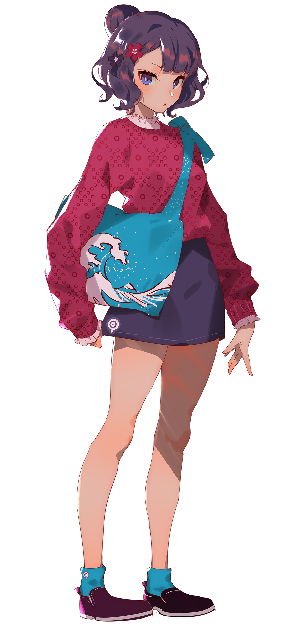 [2436×1125]动漫 少女 萝莉 甜美 苹果手机动漫壁纸图片