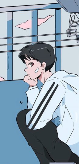 [2436x1125]动漫 少年 二次元 作者stephaniepriscilla 苹果手机动漫壁纸图片