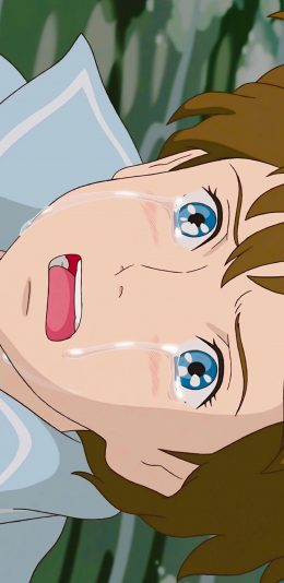 [2436x1125]动漫 截图 哭泣 女孩 苹果手机动漫壁纸图片