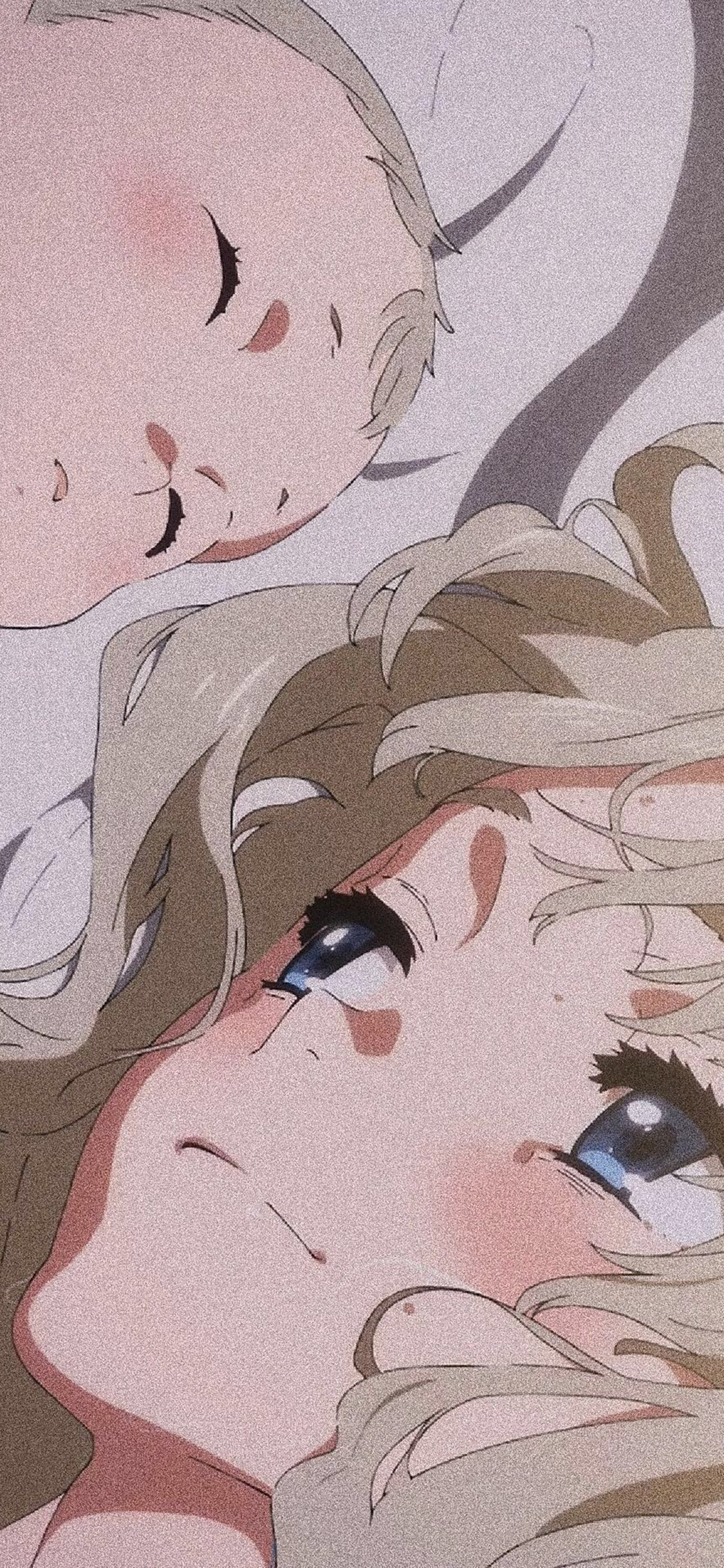 [2436×1125]动漫 插图 美少女 婴儿 二次元 苹果手机动漫壁纸图片