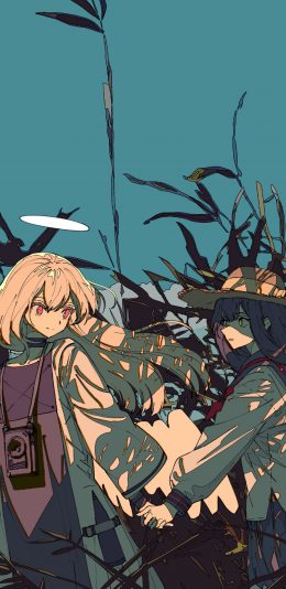 [2436x1125]动漫 日漫 少女 插画师 焦茶 苹果手机动漫壁纸图片