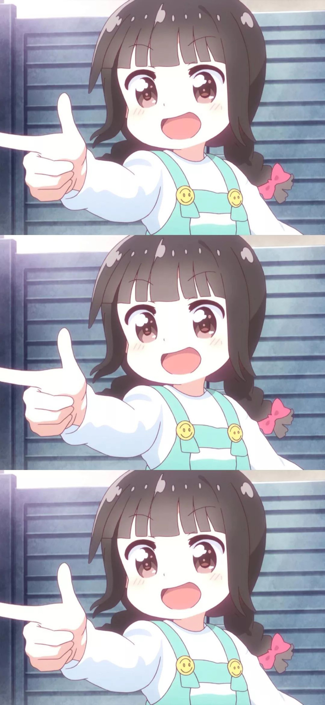 [2436×1125]动漫 萝莉 天使降临到我身边 可爱 分屏 苹果手机动漫壁纸图片