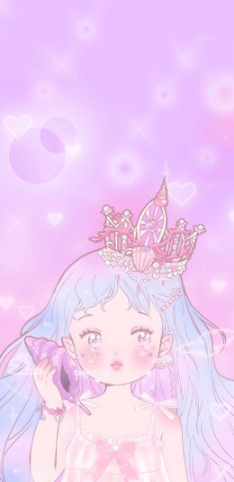 [2436x1125]动漫 萝莉 日系 鱼美人 苹果手机动漫壁纸图片