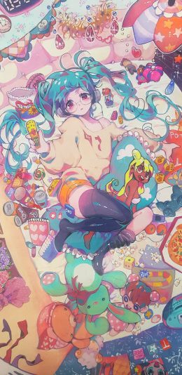 [2436x1125]动漫少女 二次元 萝莉 苹果手机动漫壁纸图片