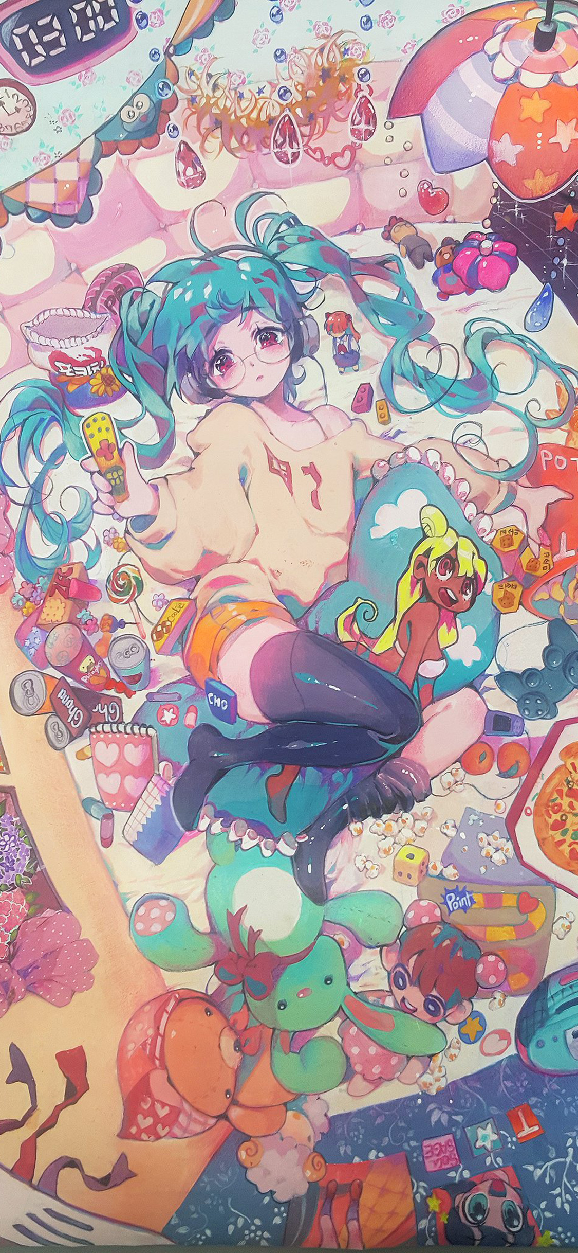 [2436×1125]动漫少女 二次元 萝莉 苹果手机动漫壁纸图片