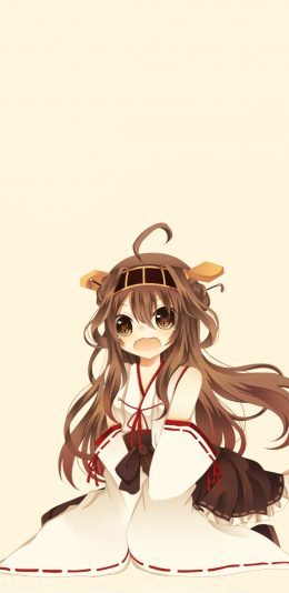 [2436x1125]动漫少女 创意 可爱  手绘 苹果手机动漫壁纸图片