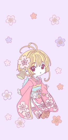 [2436x1125]动漫少女 日式 萝莉 粉色 苹果手机动漫壁纸图片