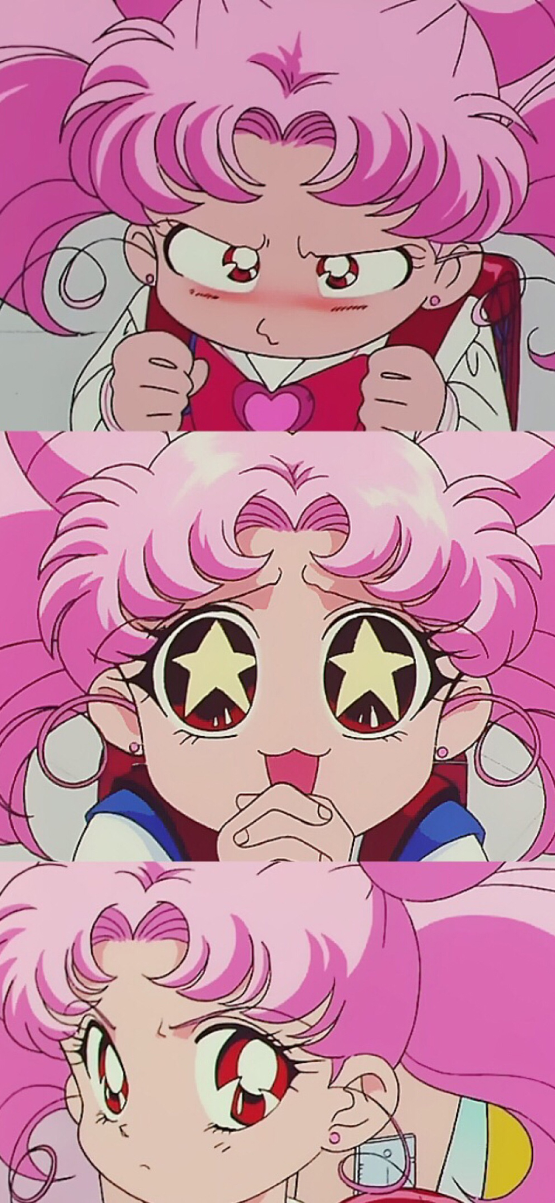[2436×1125]动漫少女 美少女战士 粉色 苹果手机动漫壁纸图片