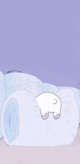 [2436x1125]动画 咱们裸熊 大白熊 苹果手机动漫壁纸图片