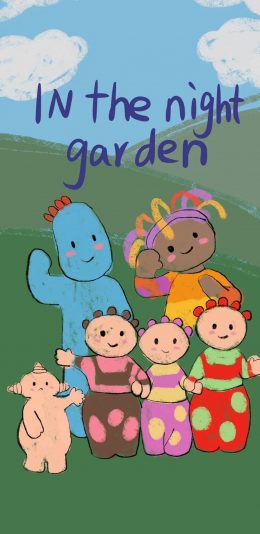 [2436x1125]动画 巴卡玛卡 一家 in the night garden 苹果手机动漫壁纸图片