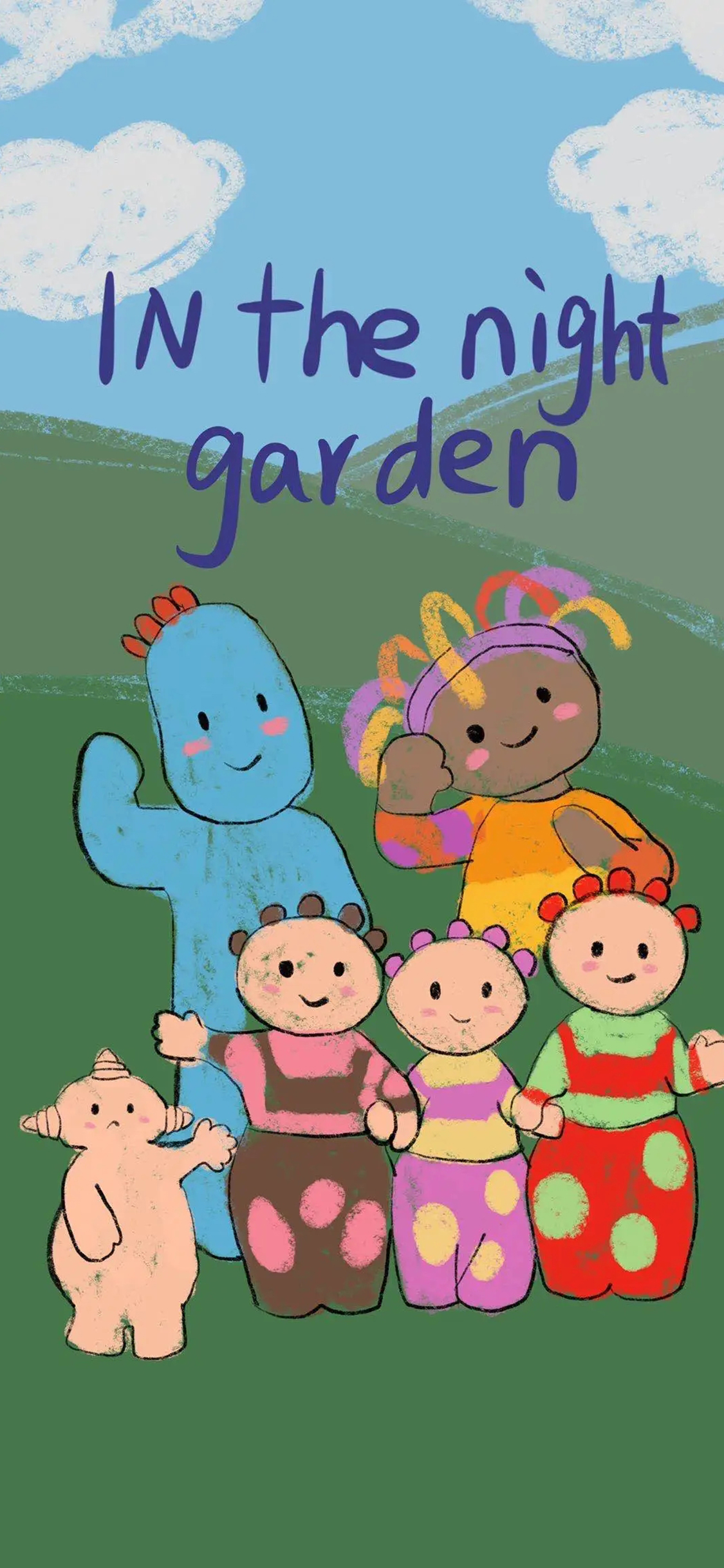 [2436×1125]动画 巴卡玛卡 一家 in the night garden 苹果手机动漫壁纸图片