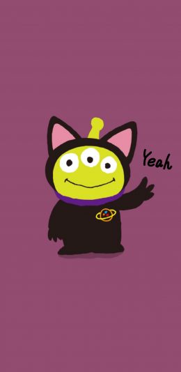 [2436x1125]动画 怪兽大学 三眼仔 yeah 苹果手机动漫壁纸图片