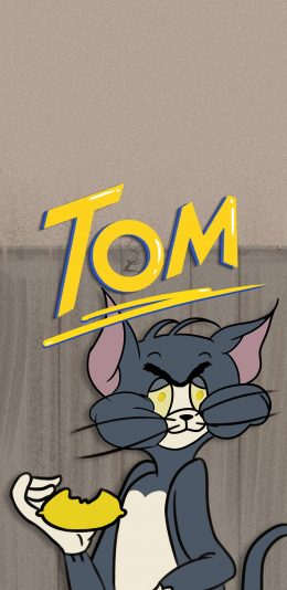 [2436x1125]动画 猫和老鼠 Tom 汤姆猫 苹果手机动漫壁纸图片