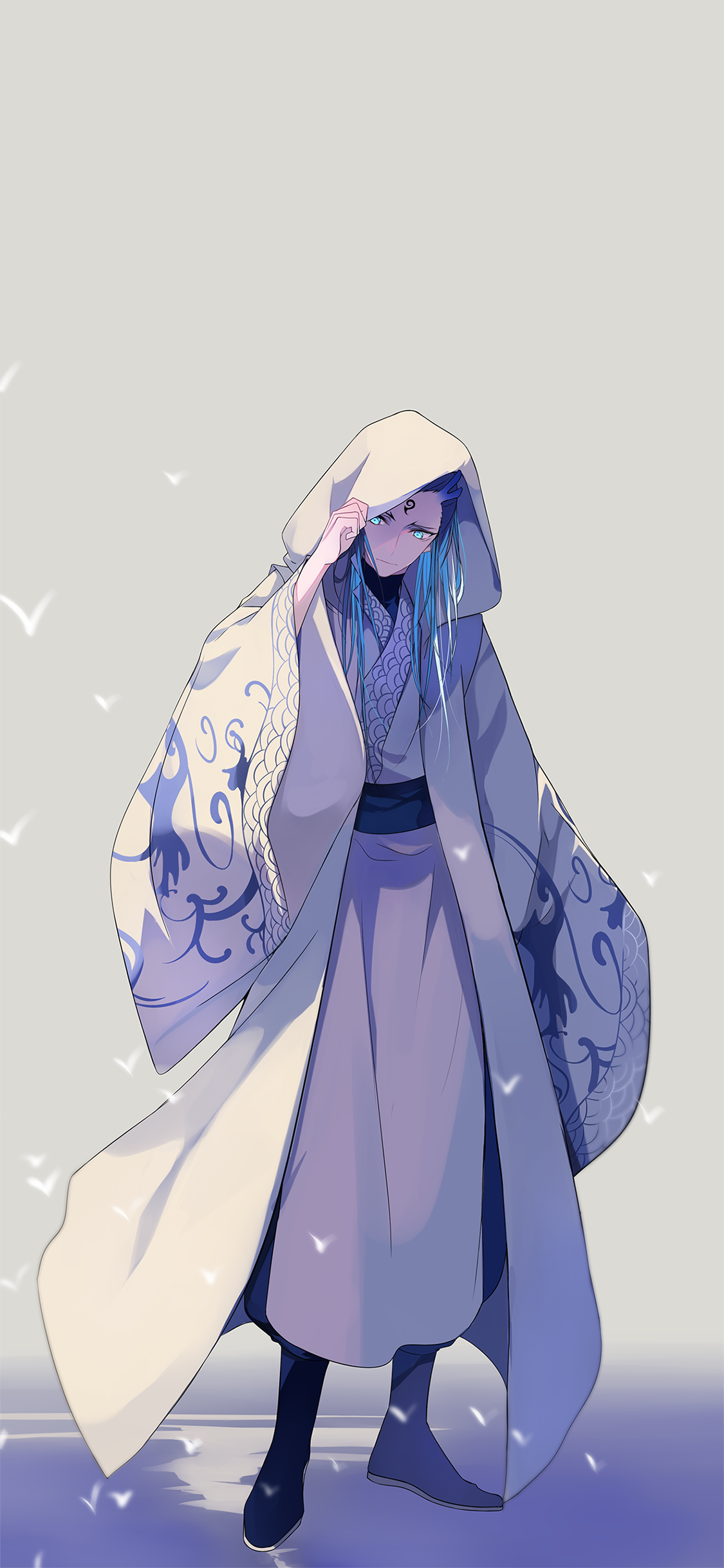 [2436×1125]动画 电影 哪吒 敖丙 苹果手机动漫壁纸图片