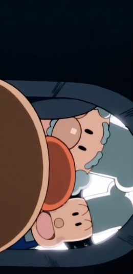 [2436x1125]动画 面包超人 爷爷 苹果手机动漫壁纸图片