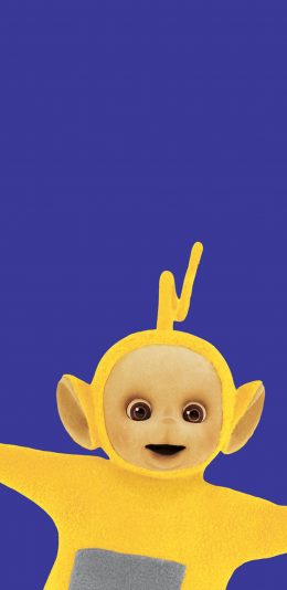 [2436x1125]动画片 天线宝宝 黄色 拉拉 苹果手机动漫壁纸图片