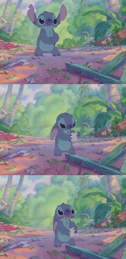 [2436x1125]动画片 星际宝贝 626实验品 史迪仔 苹果手机动漫壁纸图片