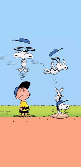 [2436x1125]动画片 美国 史努比 查理布朗 苹果手机动漫壁纸图片
