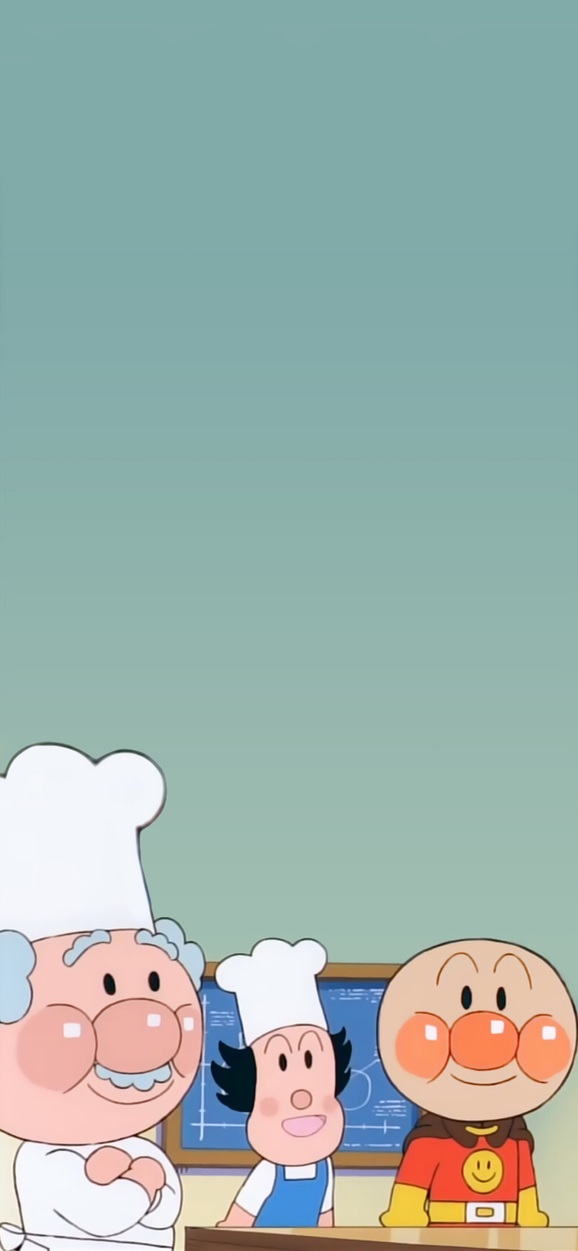 [2436×1125]动画片 面包超人 可爱 苹果手机动漫壁纸图片