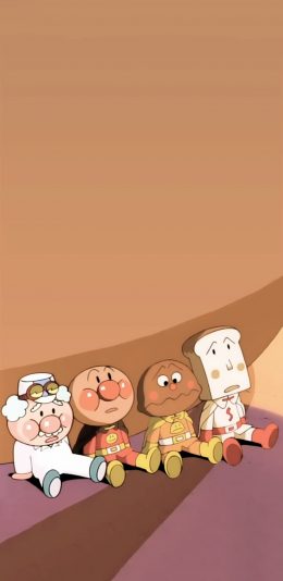 [2436x1125]动画片 面包超人 吐司 苹果手机动漫壁纸图片