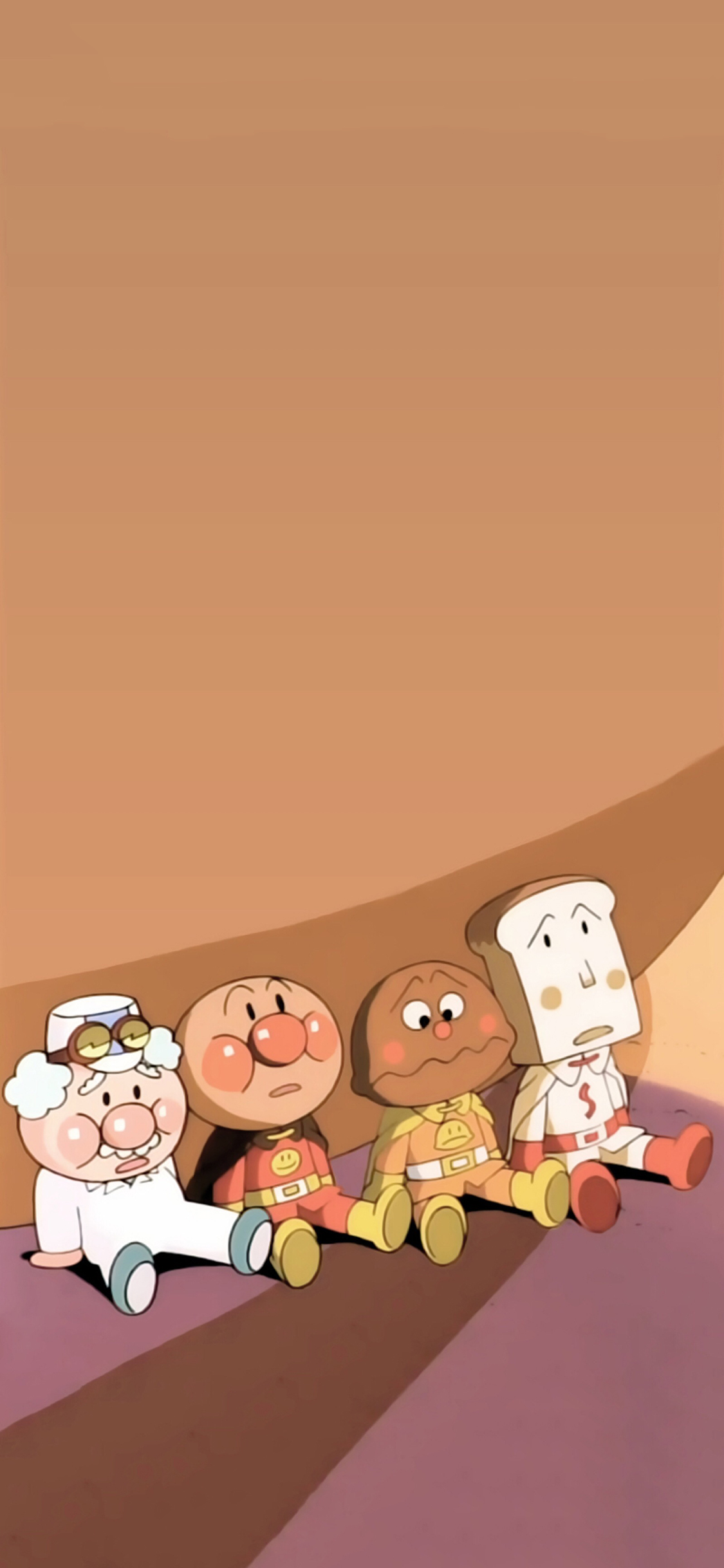 [2436×1125]动画片 面包超人 吐司 苹果手机动漫壁纸图片