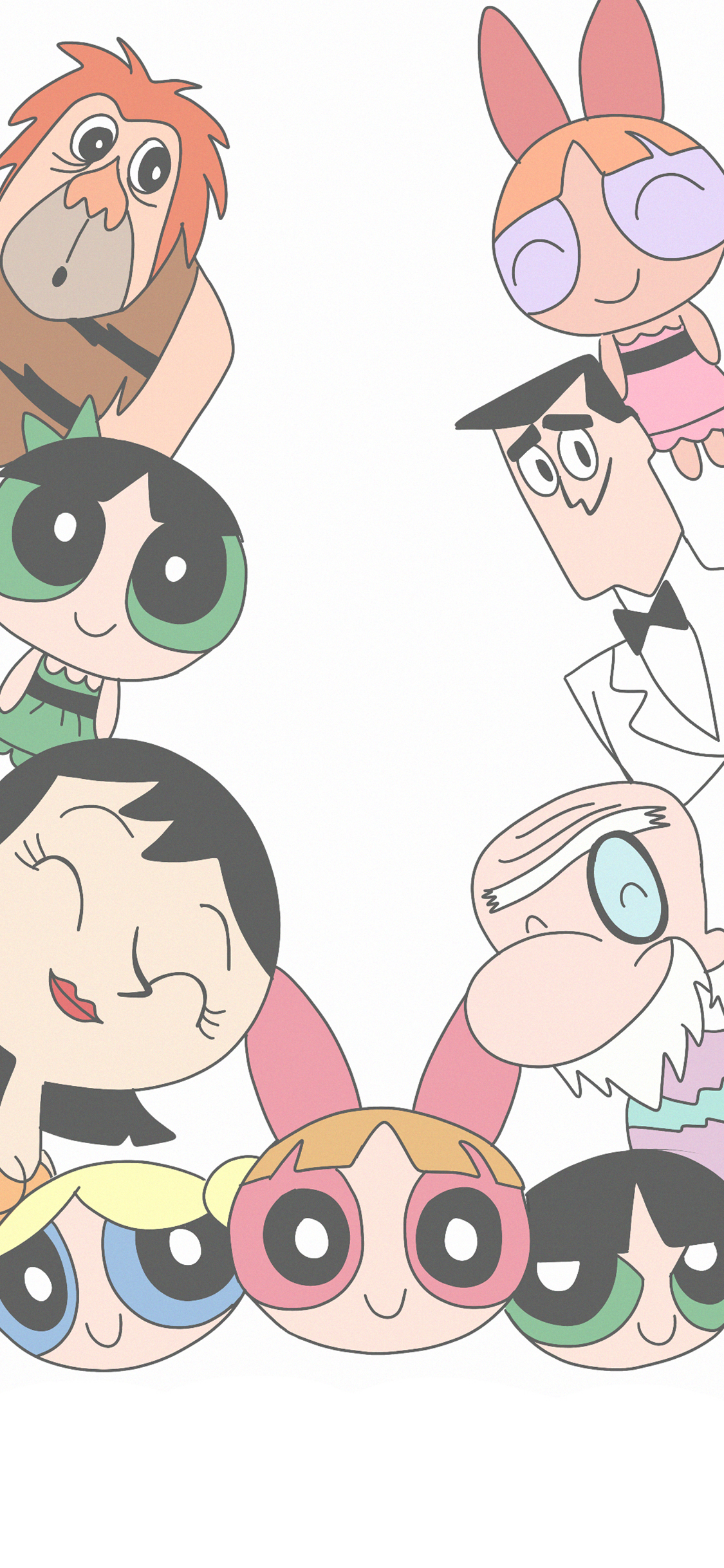 [2436×1125]动画片 飞天小女警 合集（取自微博：寄喜饼给你喔） 苹果手机动漫壁纸图片